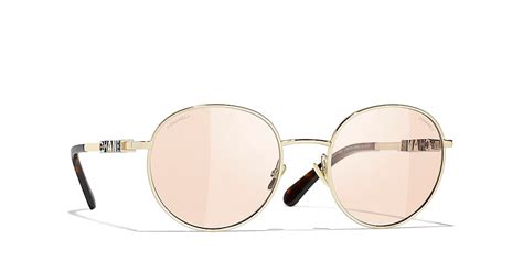 Chanel Pantos Sunglasses CH4282 53 Brown & Gold .